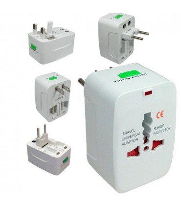 Универсален туристически адаптер - преходник към AU/UK/US/EU стандарти
