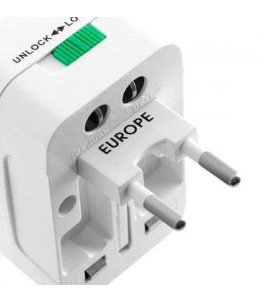 Универсален туристически адаптер - преходник към AU/UK/US/EU стандарти