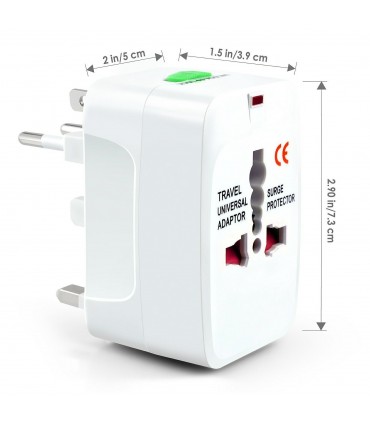 Универсален туристически адаптер - преходник към AU/UK/US/EU стандарти