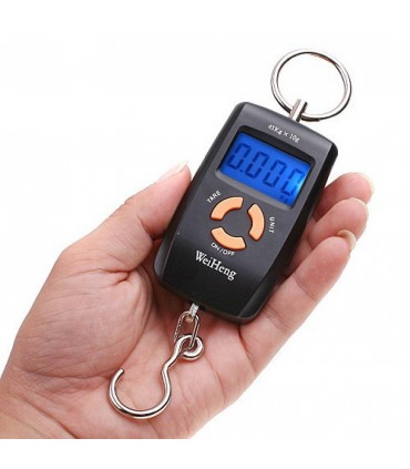 Преносим електронен кантар, до 45 кг,  ръчен, LCD