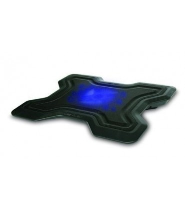 Охладителна подложка За лаптоп, Универсална, USB, Синя подсветка - 878