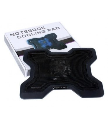 Охладителна подложка За лаптоп, Универсална, USB, Синя подсветка - 878