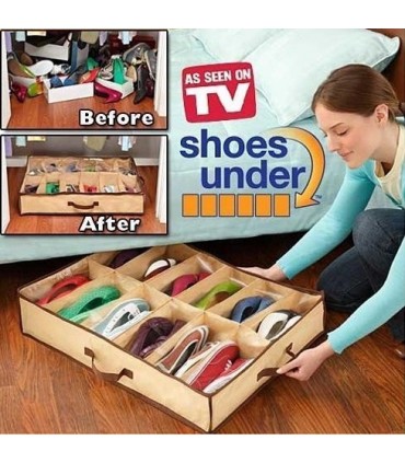 Органайзер кутия за обувки Shoe Under, 12 отделения