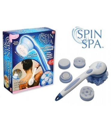 Въртяща се четка за баня Spin Spa, 5 приставки, Масажор релакс