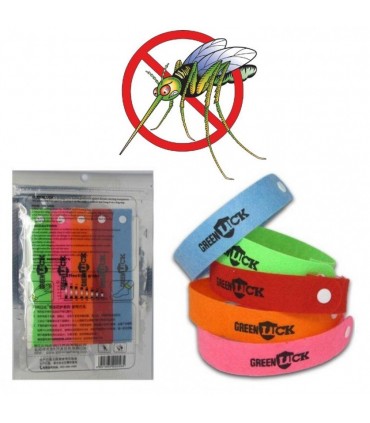 Гривни против комари Green Luck в пет различни цвята за цялото семейство