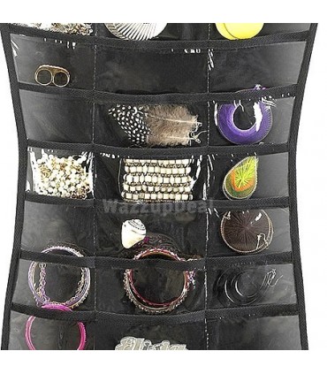 Двулицев висящ органайзер за бижута пръстени колиета аксесоари