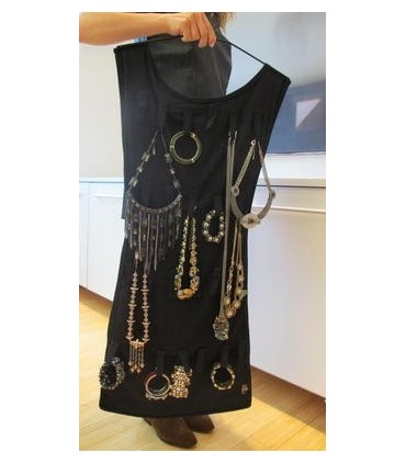 Двулицев висящ органайзер за бижута пръстени колиета аксесоари