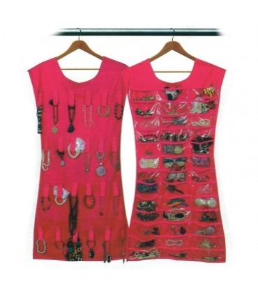 Двулицев висящ органайзер за бижута пръстени колиета аксесоари