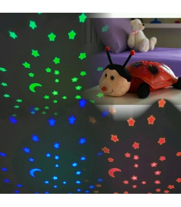 Плюшена калинка, Детска нощна лампа, проектираща съзвездия