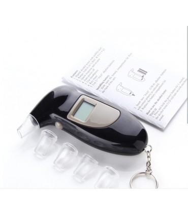 Lcd Дигитален Дрегер Алкохолен Тестер с 4 мундщука