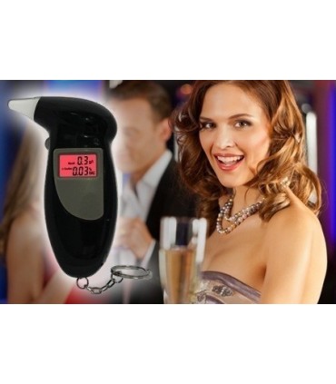Lcd Дигитален Дрегер Алкохолен Тестер с 4 мундщука