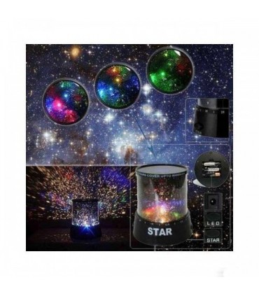 Звездна лампа, въртящ се планетариум LED Star Master