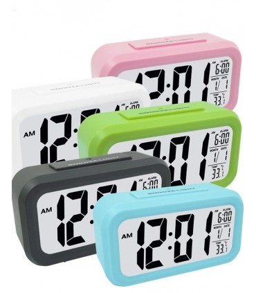 Дигитален часовник за стая с термометър и дата