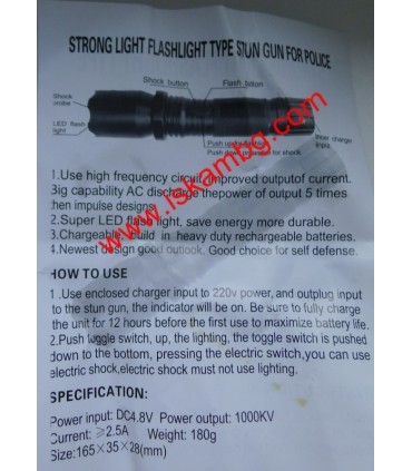 Led Фенер, полицейски с електрошок Type 1101