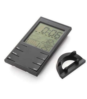 Електронен термометър, дигитален часовник, влагомер, метеостанция с аларма