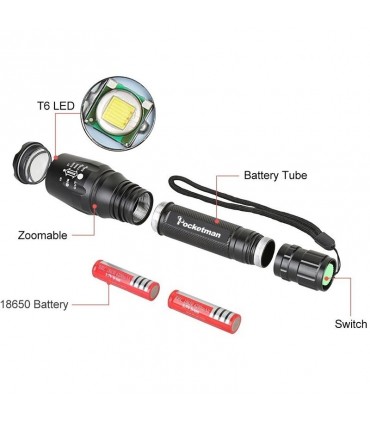 Акумулаторен фенер с диод Т-6