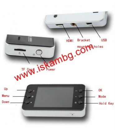 Видеорегистратор за кола Автомобилен DVR Full HD 1080p камера