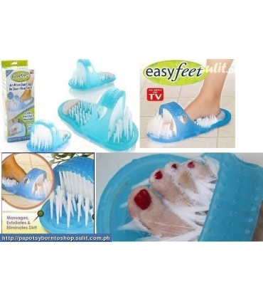 Ексфолиращ чехъл ,Easy Feet за невероятно чисти крака Син