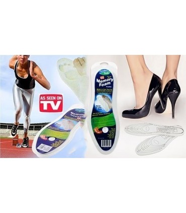 Адаптиращи се, универсални стелки от мемори пяна Memory Insoles