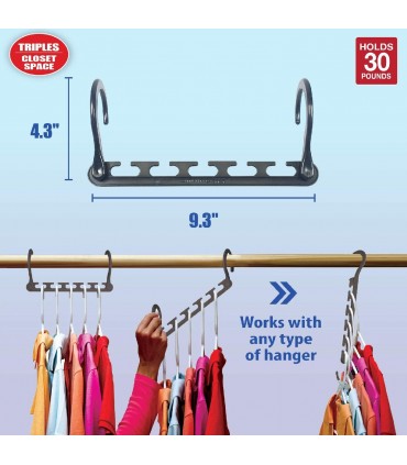 Супер удобен органайзер за закачалки 5 в 1 комплект 8 броя