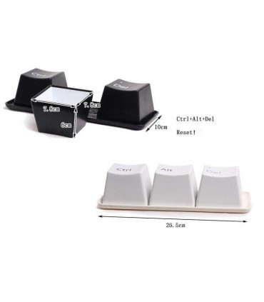 Оригинален Комплект чаши и поднос с IT дизайн CTRL ALT DEL