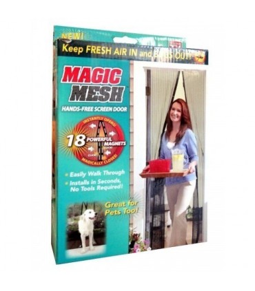 Мрежа против насекоми за врата с магнитно затваряне