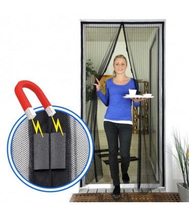 Мрежа против насекоми за врата с магнитно затваряне