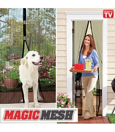 Мрежа против насекоми за врата с магнитно затваряне