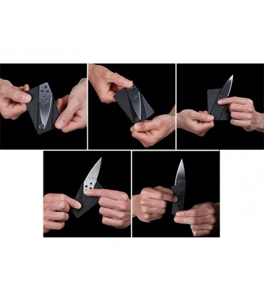 Нож кредитна карта ,Cardsharp Черна