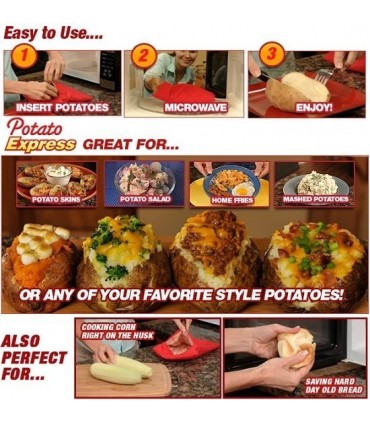 Торба за Печене на Картофи в Микровълнова Фурна