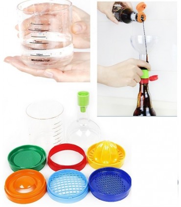 БУТИЛКА С КУХНЕНСКИ ПРИБОРИ 8 В 1