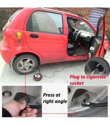 Авто компресор-форма на гума на 12V