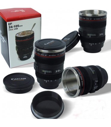 Чаша във формата на обектив - термос