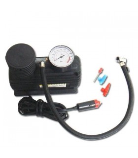 Преносим компресор за автомобил на 12V, манометър