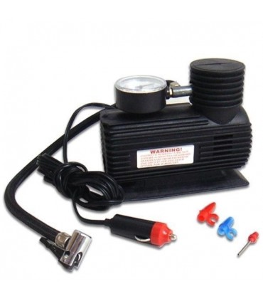 Преносим компресор за автомобил на 12V, манометър