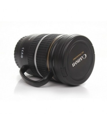 Термо чаша с форма на обектив Canon с дръжка