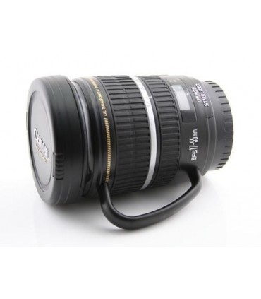 Термо чаша с форма на обектив Canon с дръжка