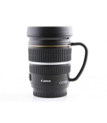 Термо чаша с форма на обектив Canon с дръжка