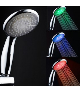 LED Душ слушалка светеща в 3 различни цвята - 808