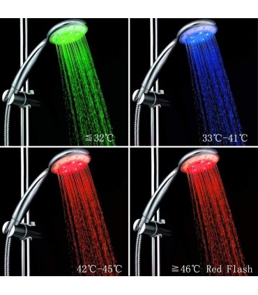 Универсален Светещ душ в 3 цвята - 8112