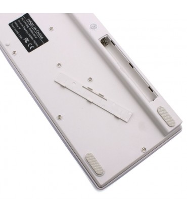 Комплект безжична клавиатура и мишка Wireless keyboard, Силиконово покритие, Черно и бяло