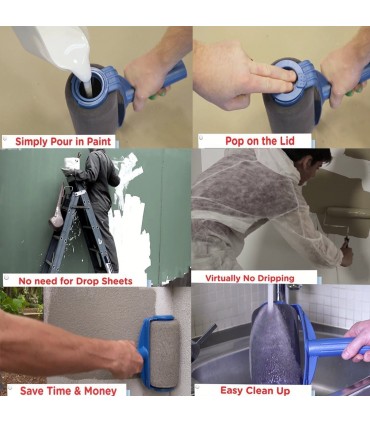 Комплект валяци за боядисване с резервоар и удължител