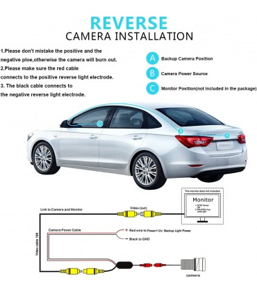 Универсална камера за задно виждане за кола