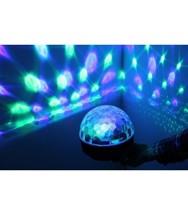 LED Диско топка с говорител, Bluetooth, USB, MP3