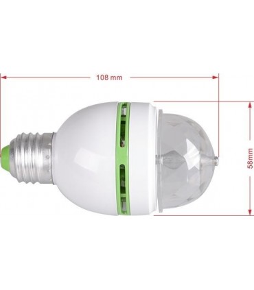 Въртяща се диско крушка Е27