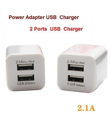 Двойно USB зарядно, 2.1А + 1А