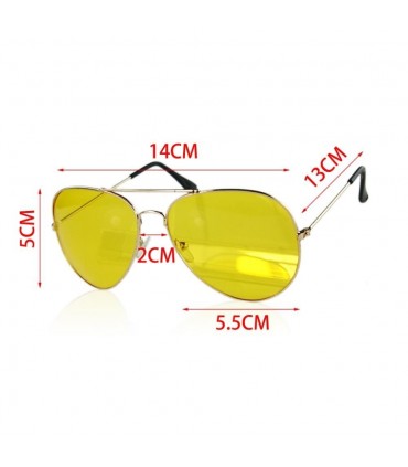 Очила за нощно шофиране тип авиатор (бъбрек)