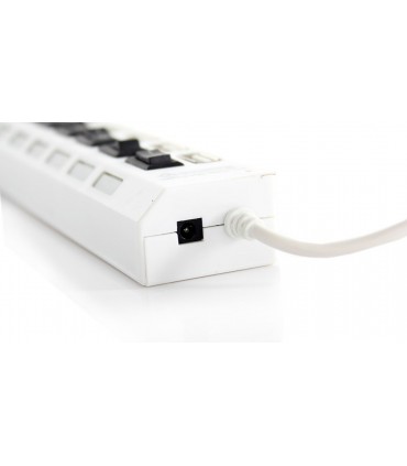 USB HUB РАЗКЛОНИТЕЛ СЪС 7 ПОРТА И ИНДИВИДУАЛНИ КЛЮЧОВЕ, ДО 480MBPS