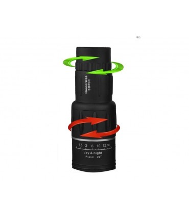 Компактен монокъл с водоустойчив корпус 16x52