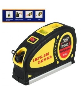 Лазерен нивелир с ролетка за прецизно измерване